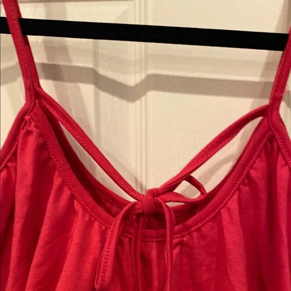 Chic Hot Pink Layered Tank Top - Picture 5 of 6